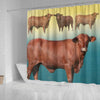 Santa Gertrudis cattle (Cow) Print Shower Curtain