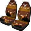 Amazing Texas Longhorn Cattle (Cow) Print Car Seat Covers