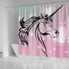 Unicorn Art Print Shower Curtain