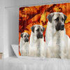 Cute Anatolian Shepherd Print Shower Curtains