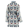 French Bulldog Pattern Print Limited Edition Women's Bath Robe