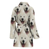 Samoyed Dog Print Women's Bath Robe