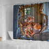 Djungarian Hamster 3D Print Shower Curtains