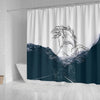 Dutch Warmblood Horse Print Shower Curtain