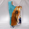 Basset Hound Dog Art Print Limited Edition Hooded Blanket