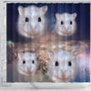 Campbell's Dwarf Hamster Print Shower Curtains