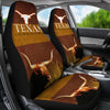 Amazing Texas Longhorn Cattle (Cow) Print Car Seat Covers