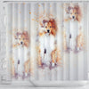 Shetland Sheepdog Art Print Shower Curtains