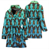 Miniature Pinscher Dog Pattern Print Women's Bath Robe