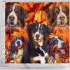 Bernese Mountain Dog Print Shower Curtain