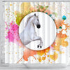 Lipizzan Horse Print Shower Curtain