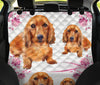 Dachshund Dog Floral Print Pet Seat Covers