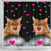 Somali cat Print Shower Curtain