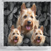 Cute Australian Terrier Print Shower Curtains