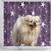 Cute Pekingese Dog Print Shower Curtains