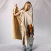 Borzoi Dog Print Hooded Blanket