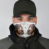 Bluetick Coonhound Print Face Mask