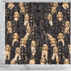 Cocker Spaniel In Lots Print Shower Curtain