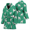 Borzoi Dog Pattern Print Women's Bath Robe