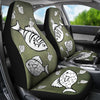 Happy Fish Print Car Seat Covers