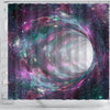 Space Warmhole Print Shower Curtains