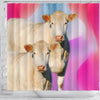 Charolais Cattle (Cow) Print Shower Curtain