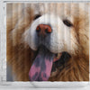 Lovely Chow Chow Dog Print Shower Curtains