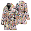 Japanese Chin Dog Pattern Print Women's Bath Robe