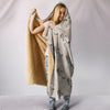 Borzoi dog Patterns Print Hooded Blanket