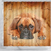 Boxer Dog Print Shower Curtains