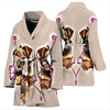 Brussels Griffon (Griffon Bruxellois) dog Print Women's Bath Robe