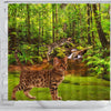 Bengal Cat Print Shower Curtains