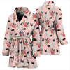 Birman Cat Floral Print Women's Bath Robe