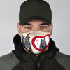 Belgium Tervuren In Heart Print Face Mask