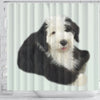 Old English Sheepdog Print Shower Curtain