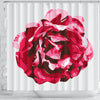 Rose Watercolor Art Print Shower Curtains