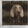 Weimaraner Dog Print Shower Curtain