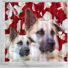 Chinook Dog Print Shower Curtains