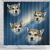 Norwegian Lundehund Print Shower Curtains