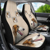 Borzoi Dog Print Car Seat Covers