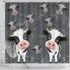 Cute Cow Print Shower Curtain