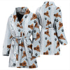 Bloodhound Dog Print Women's Bath Robe