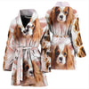 Cute Cavalier King Charles Spaniel Print Women's Bath Robe