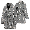 Tibetan Terrier Dog Pattern Print Women's Bath Robe