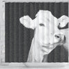 Brown Swiss cattle (Cow) Print Shower Curtain