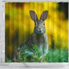 Cute Rabbit Print Shower Curtains