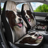 Border Collie Dog Print Car Seat Covers