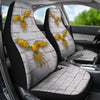 Blue And Yellow Macaw Print Car Seat Covers