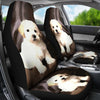 Shih poo Dog Print Car Seat Covers