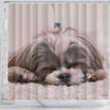 Cute Shih Tzu Dog Print Shower Curtains